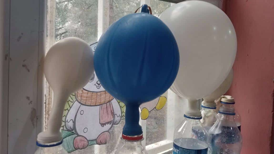 Karbonat ile balon şişirme deneyi